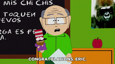 teacher congratulating GIF by South Park 