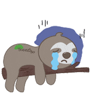 Sad Cry Sticker by Life In Treetop