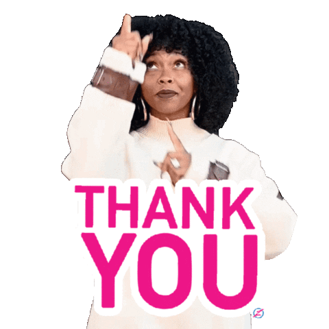 Thanks Thank You Sticker by Sweenee Style