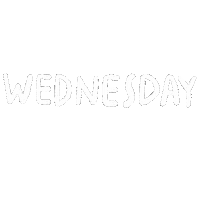 Wednesday Handwriting Sticker