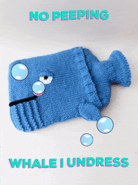 Blue Whale Swimming GIF by TeaCosyFolk