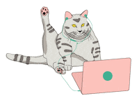 Chilling Work From Home Sticker