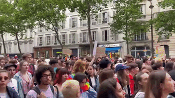 Crowds March in Paris to Celebrate Gay Pride