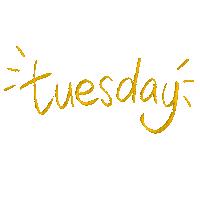 Slinkeee day tuesday handwriting days of the week Sticker
