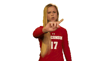 Wisconsin Volleyball No Sticker by Wisconsin Badgers