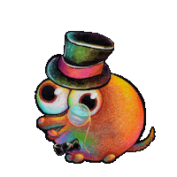 Adventures_with_Goober dog rainbow silly doggo Sticker