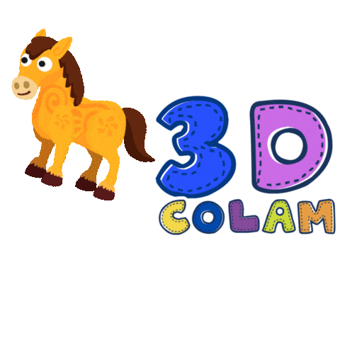 3Dkcolam Sticker by KINDER MULTIMEDIA - COLAM