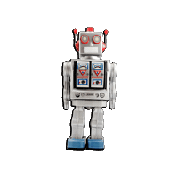 Robot Ai Sticker by BeeCat Creative