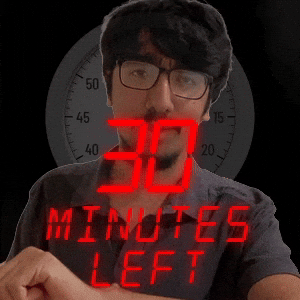30 minutes left