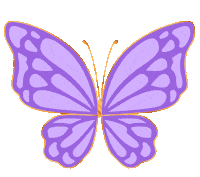 Purple Butterfly Fly Sticker by Bel Diniz