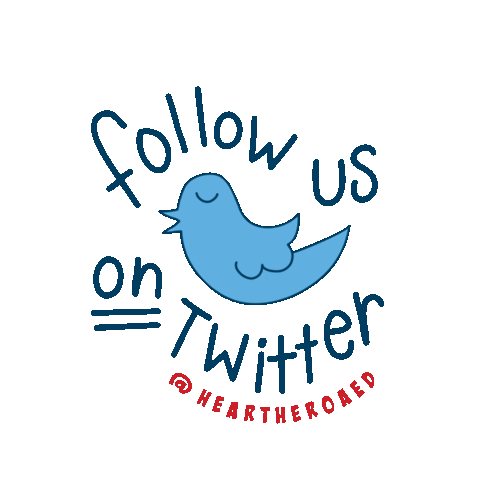 Follow Us Heart Attack Sticker by HeartHero AED