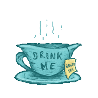 alexandraesteves777 madhatter teaparty kcal drinkme Sticker
