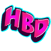 Happy Birthday Wow Sticker by Pixel Parade App