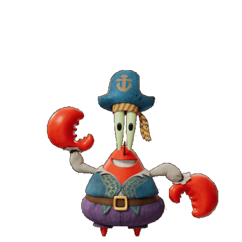 Happy Mr Krabs Sticker by The SpongeBob Movie: Search for SquarePants