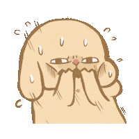 Bunny 流汗 Sticker