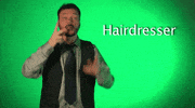 sign language hairdresser GIF by Sign with Robert