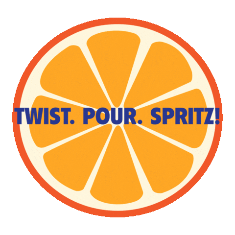 Cheers Orange Sticker by Spritz Del Conte