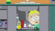scared butters stotch GIF by South Park 