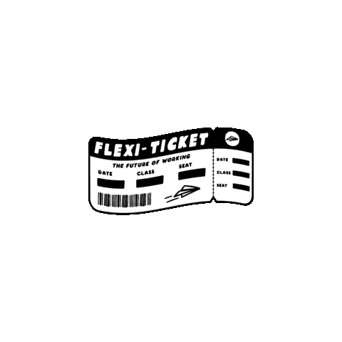 Plane Ticket Sticker by MadeBrave