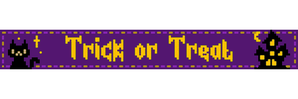 Trick Or Treat Pixel Sticker