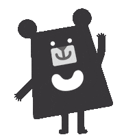 Black Bear Hello Sticker by 黑啤 BEERU