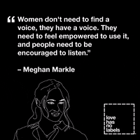 Meghan Markle Womens History Month GIF by Love Has No Labels