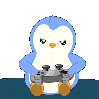 Playing Pew Pew Sticker by Pudgy Penguins