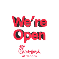 Open Sticker by Chick-Fil-A Attleboro