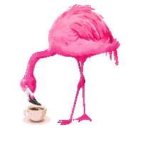Pink Coffee Sticker by Gala von Eduscho