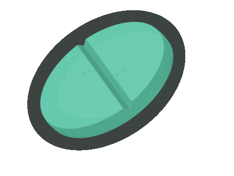 Drugs Round Sticker