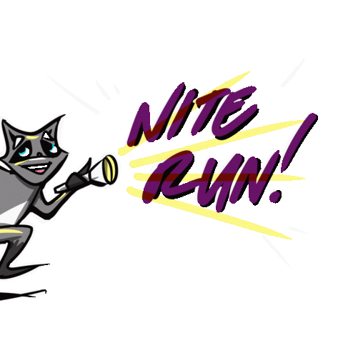 Raccoon Raceday Sticker by Canada Running Series