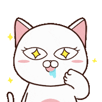 annmeowparty cat food yummy eat Sticker