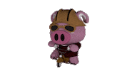 Pig Riding Sticker by Carousel