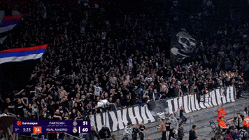 Fans Grobari GIF by Basketball Club Partizan