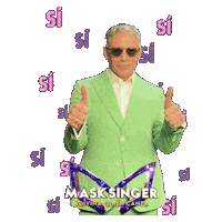 Antena 3 Si Sticker by Mask Singer A3
