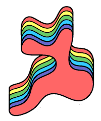 benistillman rainbow puzzle colorful colors Sticker