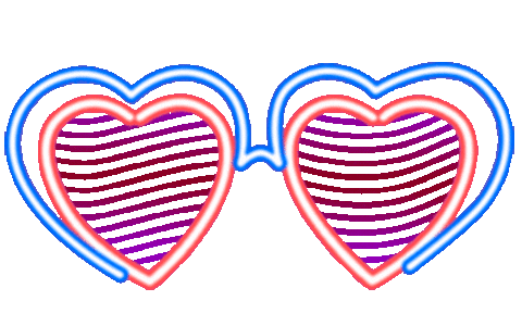 Glasses Hearts Sticker by Elton John