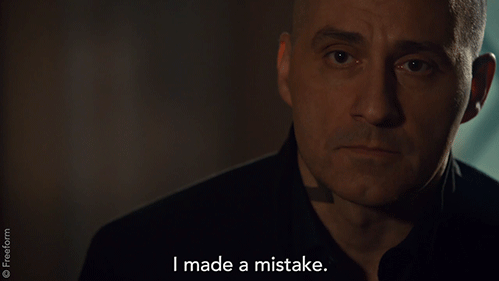 made a mistake GIF by Shadowhunters