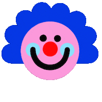 yourbuddymeg smiley clown meg lewis yourbuddymeg Sticker