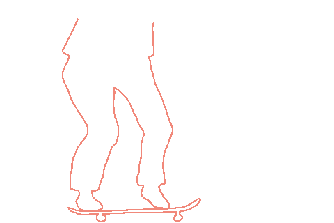 Skateboarding Ollie Sticker by Late Bloomers Skate Club