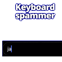 Text Spamming Sticker