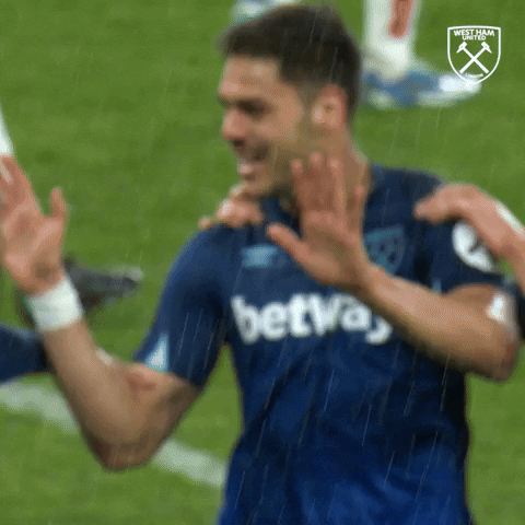 Happy Premier League GIF by West Ham United