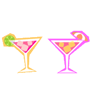 Martini Hot Pink Sticker by mynykaa