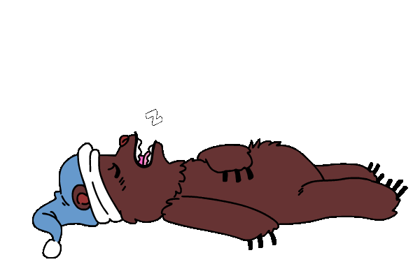 Sleepy Sleeping Bear Sticker by Diono