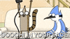 regular show burn GIF