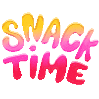 Happy Snack Time Sticker by megan lockhart