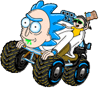 rick and morty america Sticker by Adult Swim