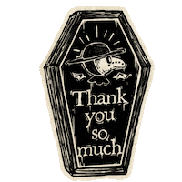 Goth Thank You Sticker