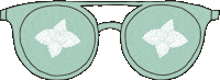 Sunglasses Brille Sticker by zartmintdesign
