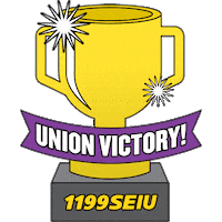 Victory Unions Sticker by 1199SEIU